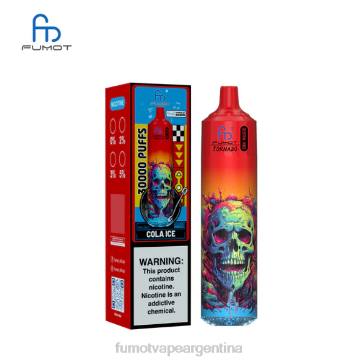 Fumot Discount Code 848Z69 hielo de cola Fumot Tornado música de 30k