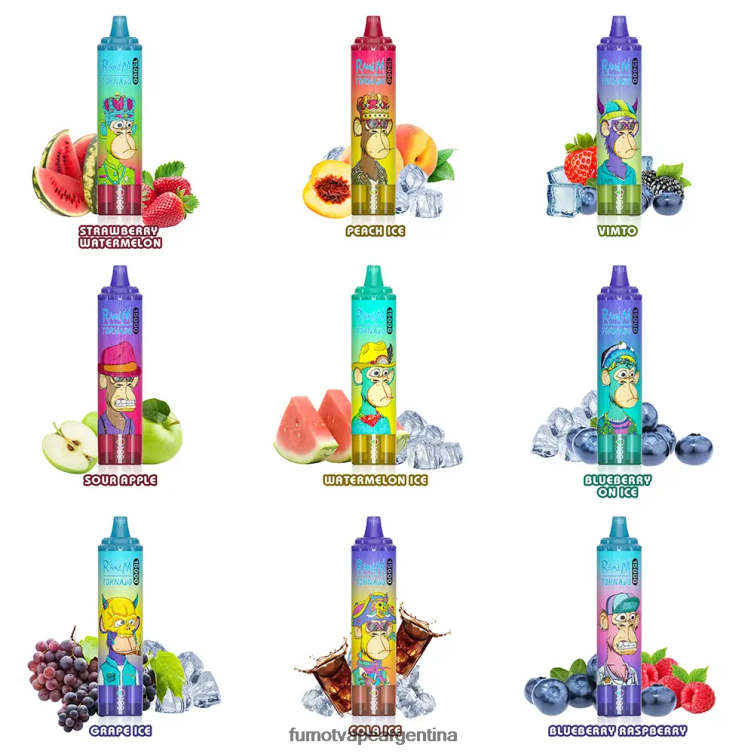 Fumot Tornado 15000 vaporizador desechable - 25ml (1 pieza) - Fumot Vape Argentina uva fresa 2T00T183