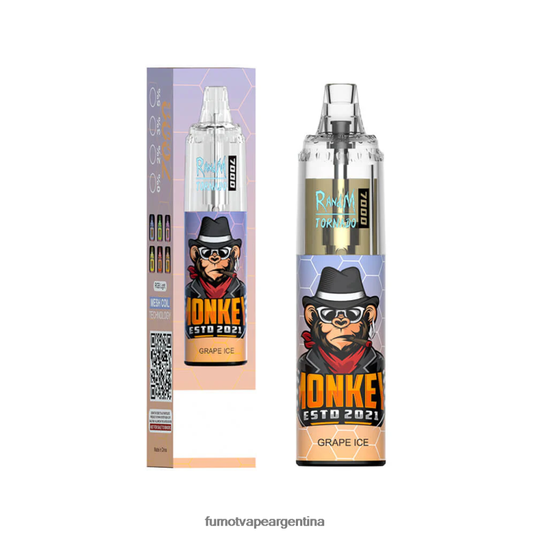 Fumot Tornado Pluma vaporizador desechable 7000 - 14 ml (1 pieza) - Fumot Discount Code estallido del hielo 2T00T79