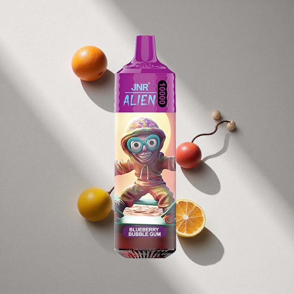JNR Alien 10000 Puffs Chicle Arándano Azul 850mAh Carga Tipo-C Argentina wholesale