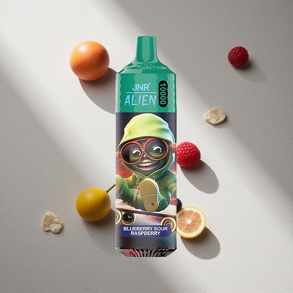 JNR Alien 10000 Puffs Dispositivo Vapear Desechable Arándolo Frambuesa Ácida 20ml E-líquido Argentina wholesale