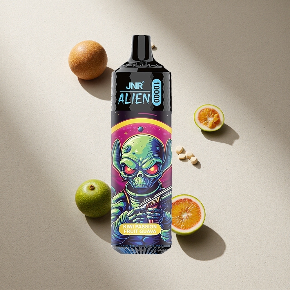 JNR Alien 10000 Puffs Kiwi Maracuyá Guayaba Carga Rápida Type-C Argentina wholesale
