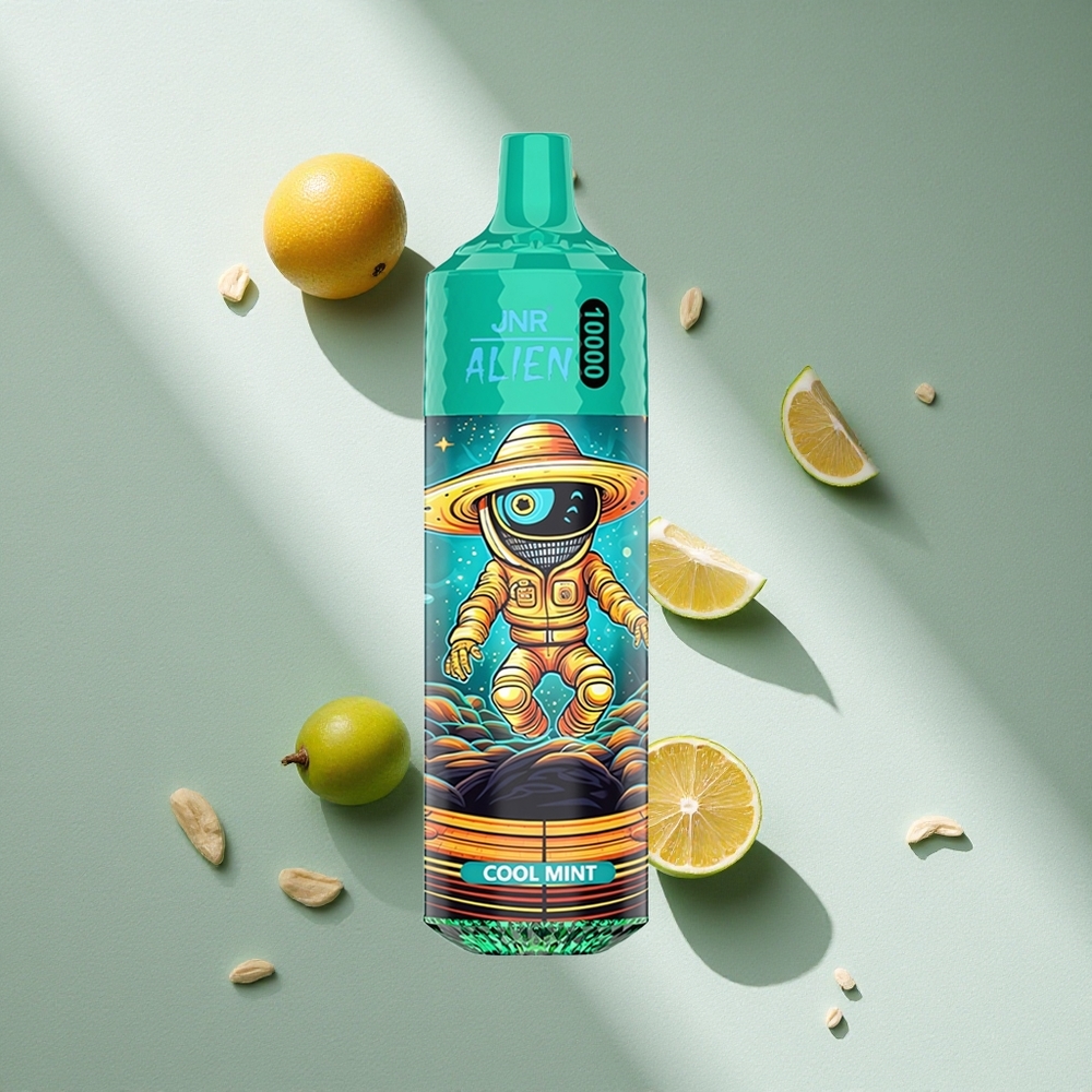 JNR Alien 10000 Puffs Menta Refrescante 850mAh LED RGB Argentina wholesale
