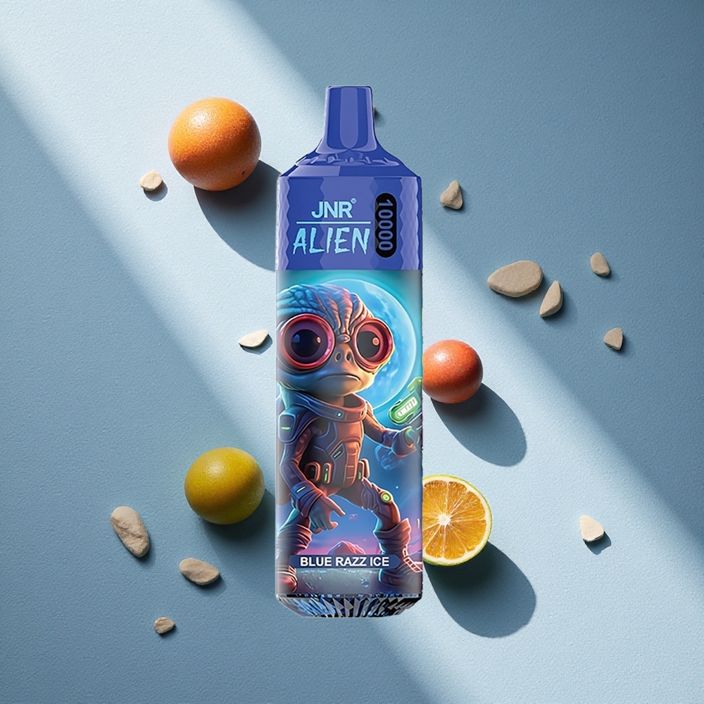 JNR Alien 10000 Puffs Vape Desechable Blue Razz Ice 850mAh LED RGB Argentina wholesale