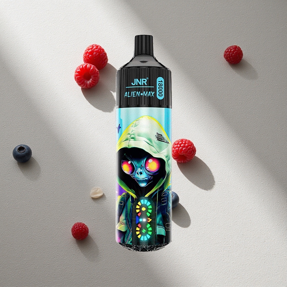 JNR Alien Max 18000 Puffs Arándano Frambuesa Pantalla LED Inteligente Argentina wholesale