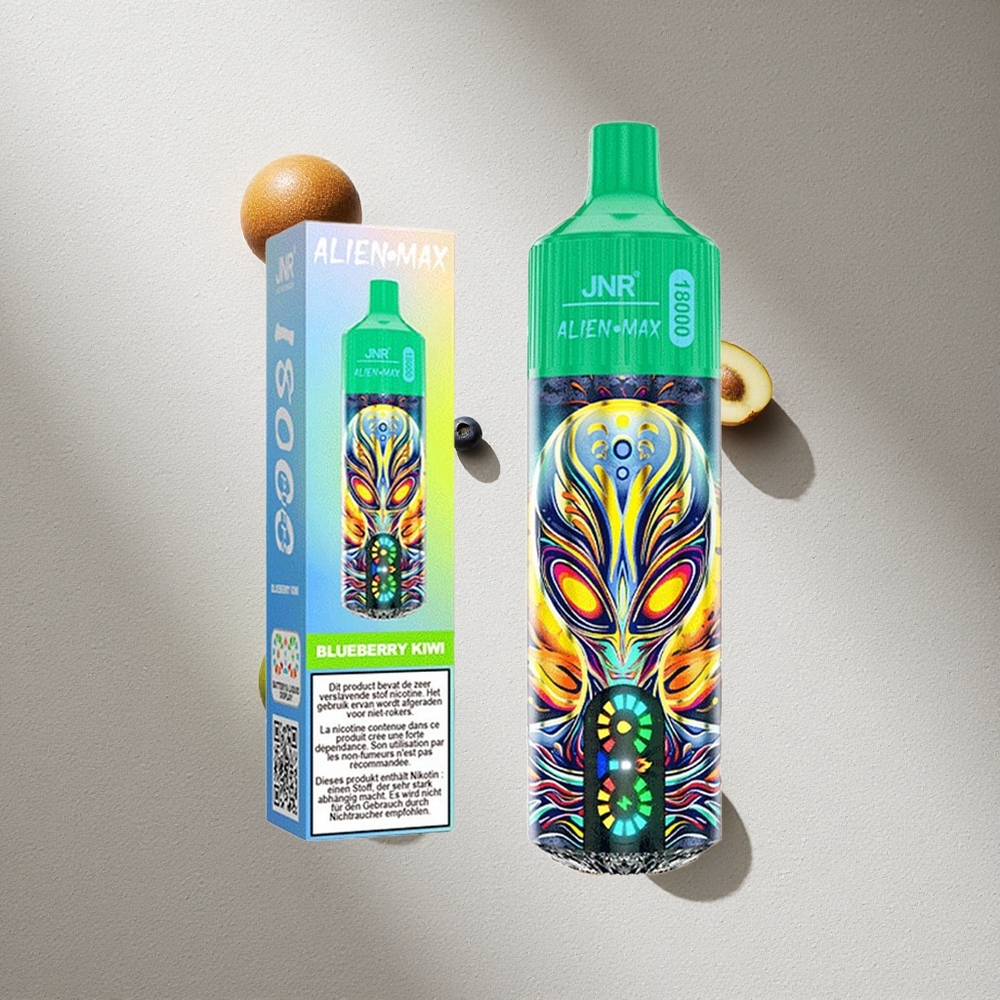 JNR Alien Max 18000 Puffs Dispositivo Vape Arándano Kiwi con Pantalla LED Inteligente y Carga Rápida Type-C Argentina wholesale