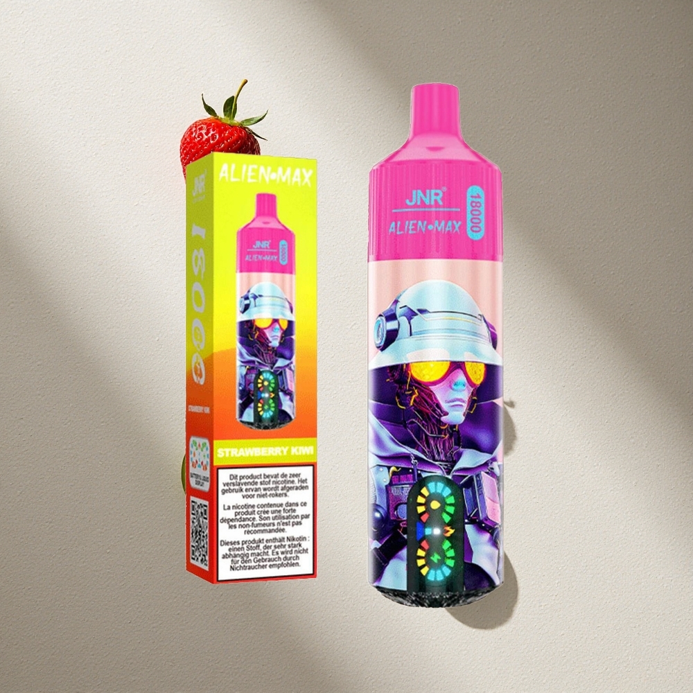 JNR Alien Max 18000 Puffs Fresa Kiwi Pantalla LED Inteligente Argentina wholesale