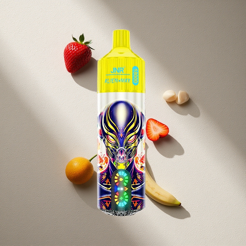 JNR Alien Max 18000 Puffs Fresa Plátano Pantalla LED Inteligente Argentina wholesale