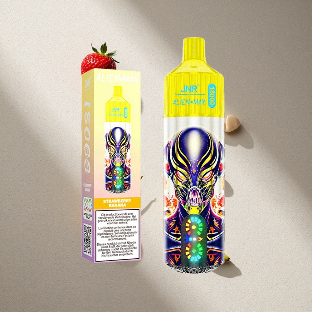 JNR Alien Max 18000 Puffs Fresa Plátano Pantalla LED Inteligente Argentina wholesale