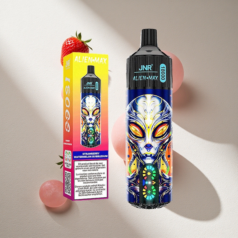 JNR Alien Max 18000 Puffs Fresa Sandía Chicle Pantalla LED Inteligente Argentina wholesale