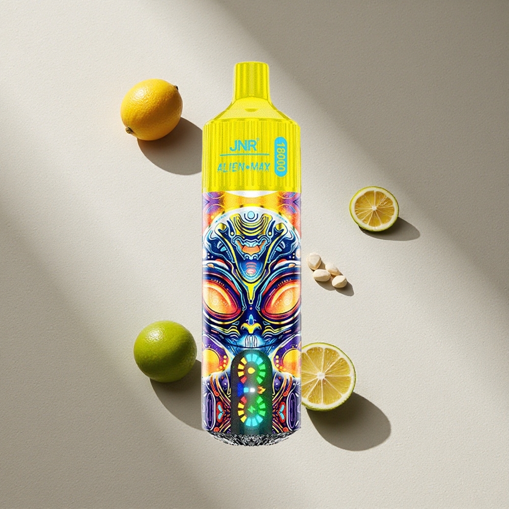 JNR Alien Max 18000 Puffs Limón & Lima con Pantalla LED Inteligente y Carga Rápida Type-C Argentina wholesale