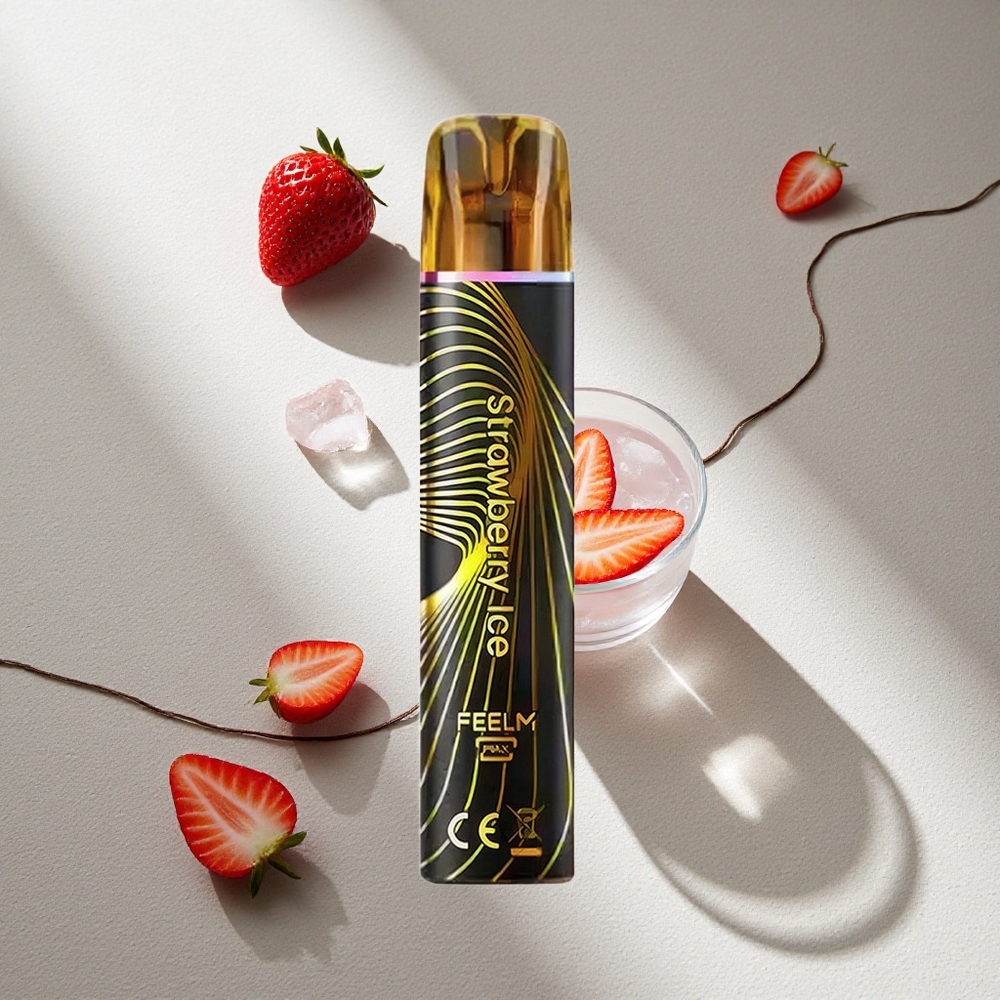 JNR Black&Golden 600+200 Puffs Fresa Helada Vape Desechable 550mAh Argentina wholesale