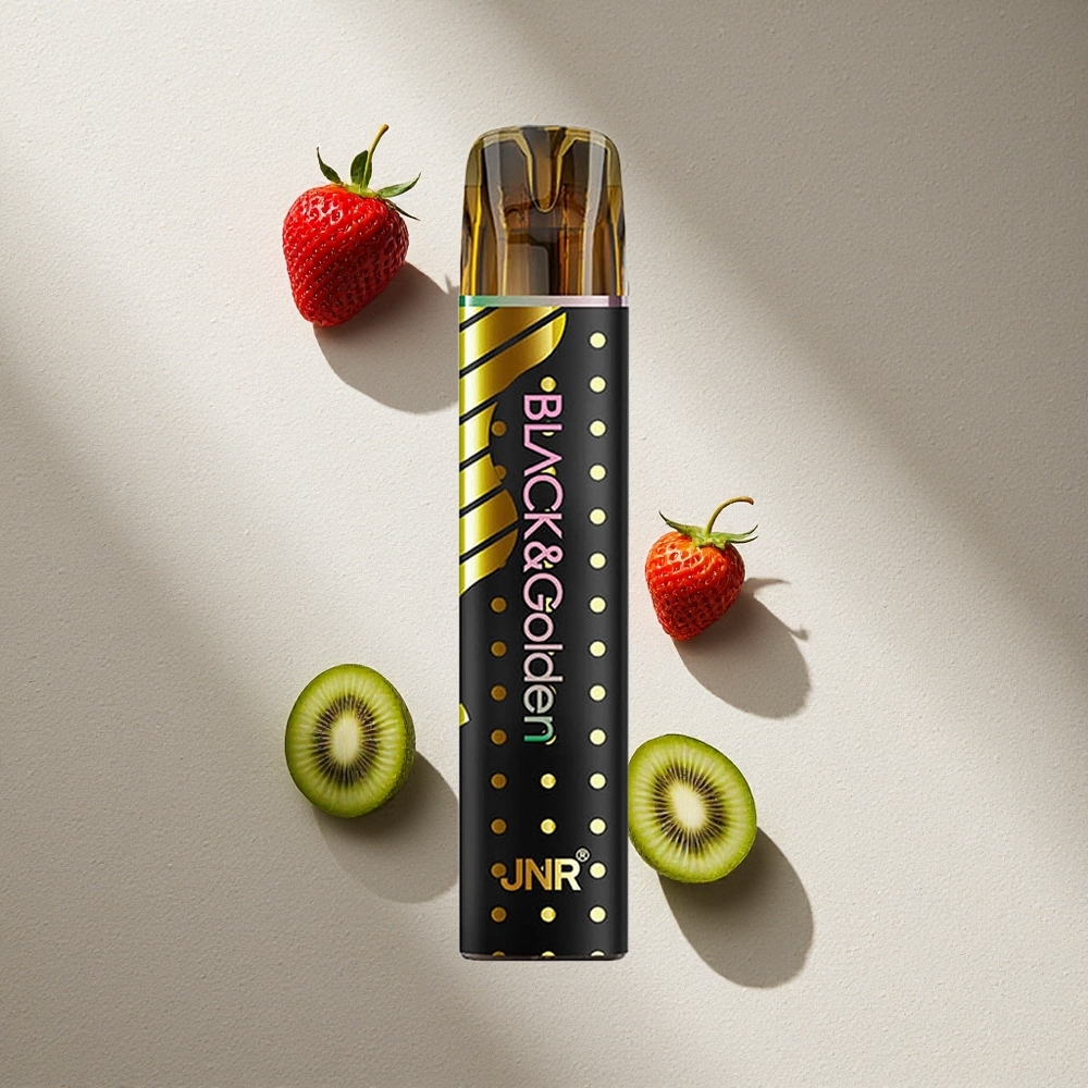 JNR Black&Golden 600+200 Puffs Fresa Kiwi Vape Desechable 2ml 2% Nicotina Argentina wholesale