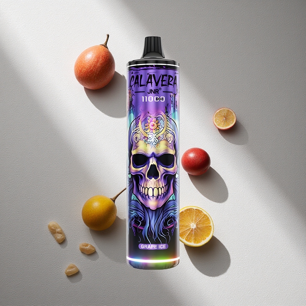JNR Calavera 11000 Puffs Vape Desechable Uva Helada Tipo-C 21ml Argentina wholesale