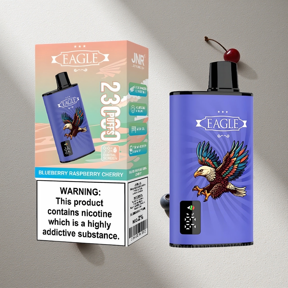 JNR EAGLE Smart 23000 Puffs Desechable Arándano Frambuesa Cereza Pantalla Digital Argentina wholesale