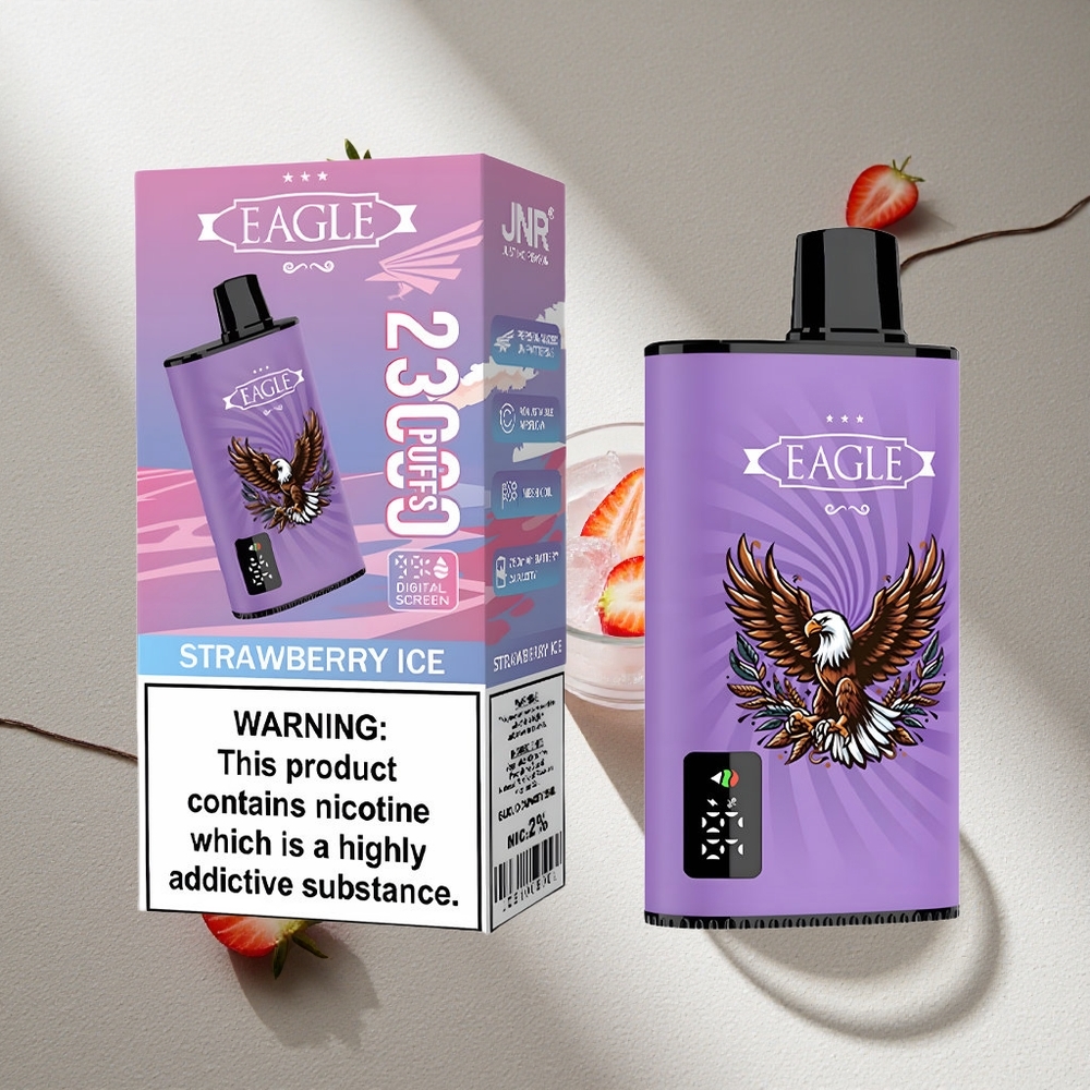 JNR EAGLE Smart 23000 Puffs Fresa Hielo Pantalla Digital Argentina wholesale