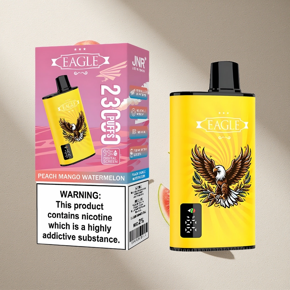 JNR EAGLE Smart 23000 Puffs Melocotón Mango Sandía Pantalla Digital Argentina wholesale