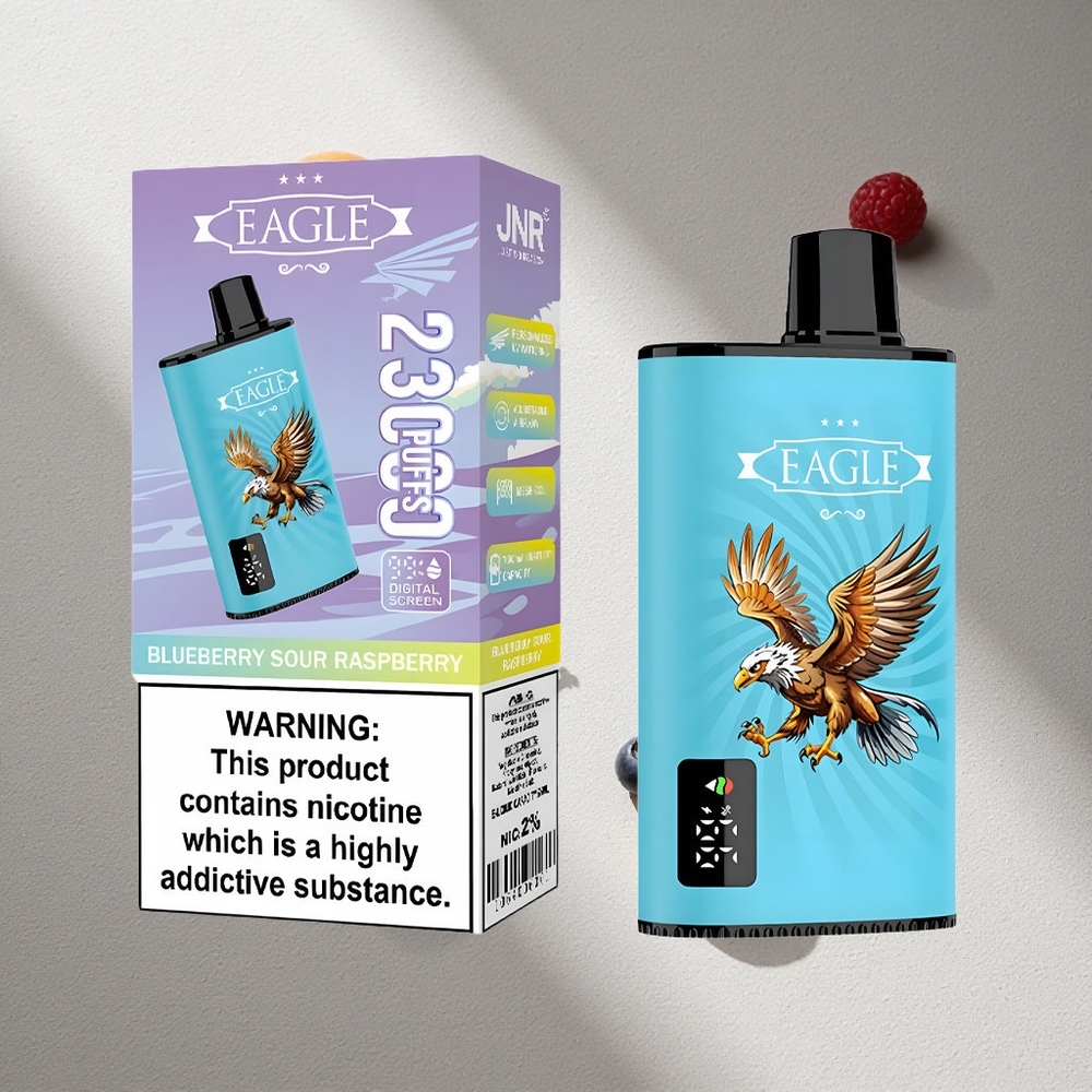 JNR EAGLE Smart 23000 Puffs Vape Desechable Arándano Azul Frambuesa Ácida con Pantalla Digital y Batería 750mAh Argentina wholesale