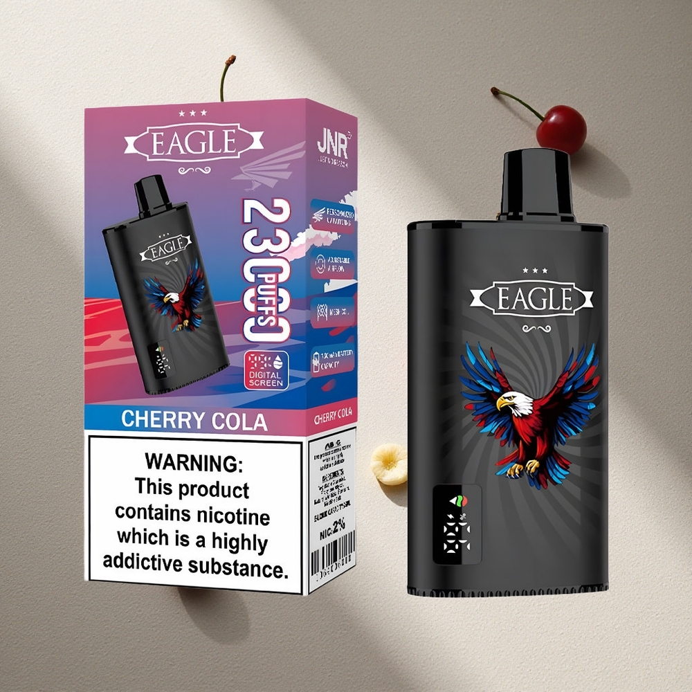 JNR EAGLE Smart 23000 Puffs Vape Desechable Cereza Cola Pantalla Digital Argentina wholesale