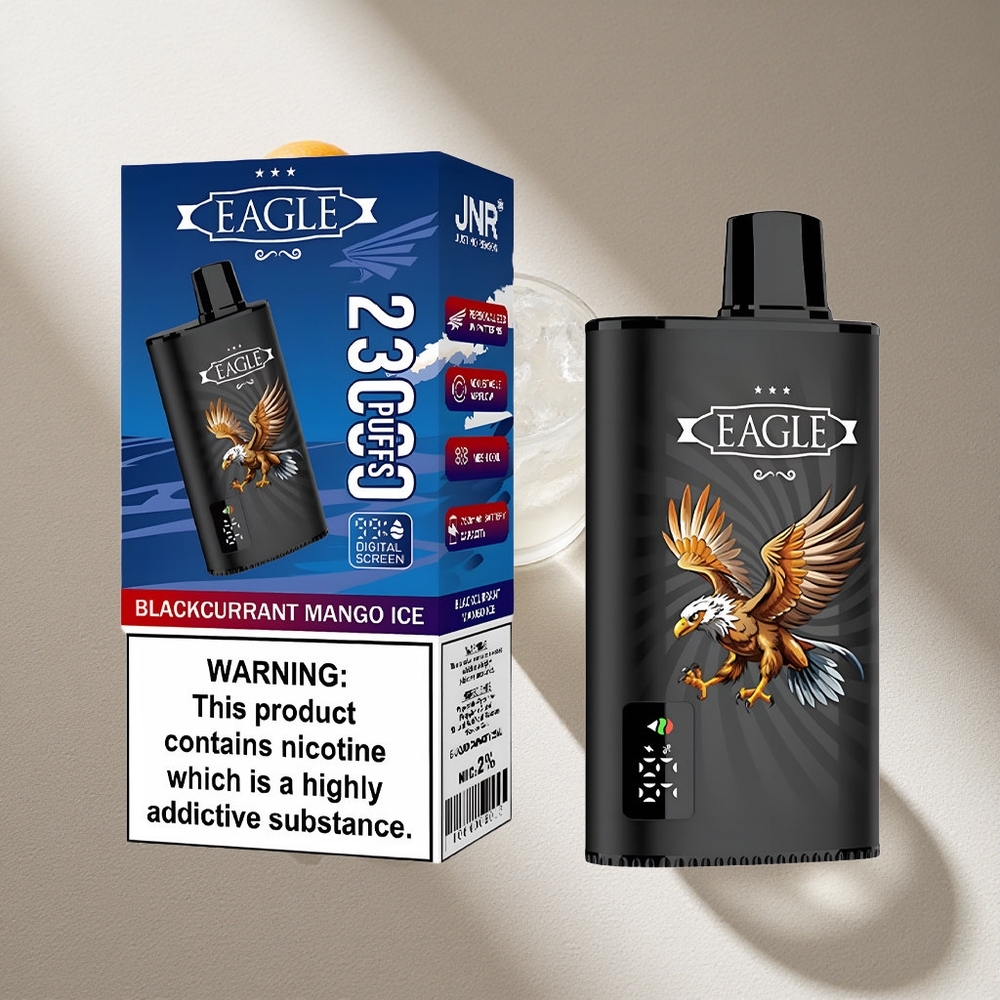 JNR EAGLE Smart 23000 Puffs Vape Desechable Grosella Negra Mango Hielo con Pantalla Digital Argentina wholesale