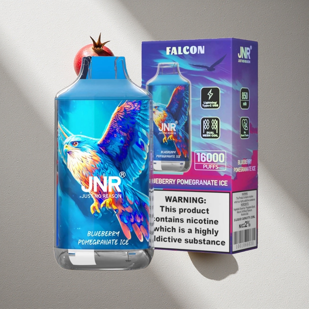 JNR Falcon 16000 Puffs Arándano Granada Helado con Pantalla LED Inteligente Argentina wholesale