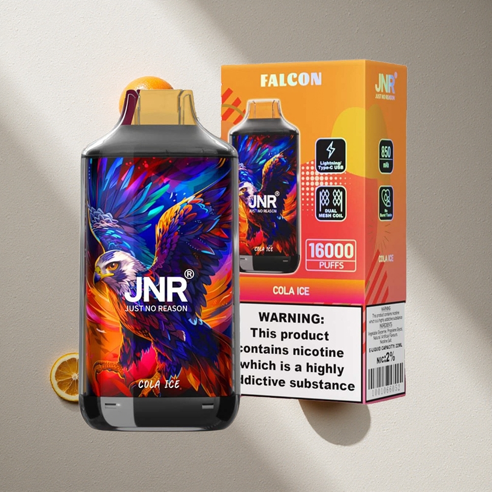JNR Falcon 16000 Puffs Vape Cola Helada con 22ml de Líquido y Pantalla LED Inteligente Argentina wholesale