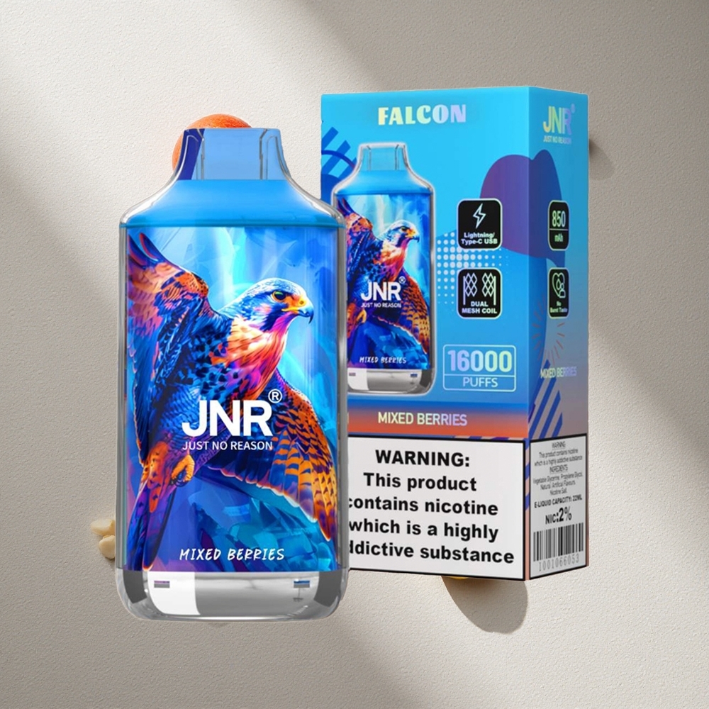 JNR Falcon 16000 Puffs Vape Desechable Frutos Rojos Mixtos 850 mAh Pantalla LED Argentina wholesale