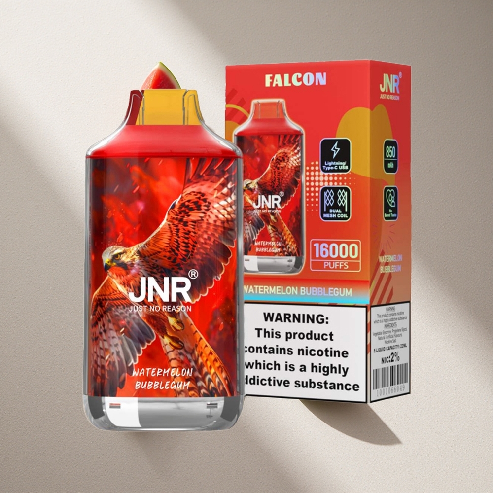 JNR Falcon 16000 Puffs Vape Desechable Sandía Chicle con Pantalla LED Inteligente Argentina wholesale