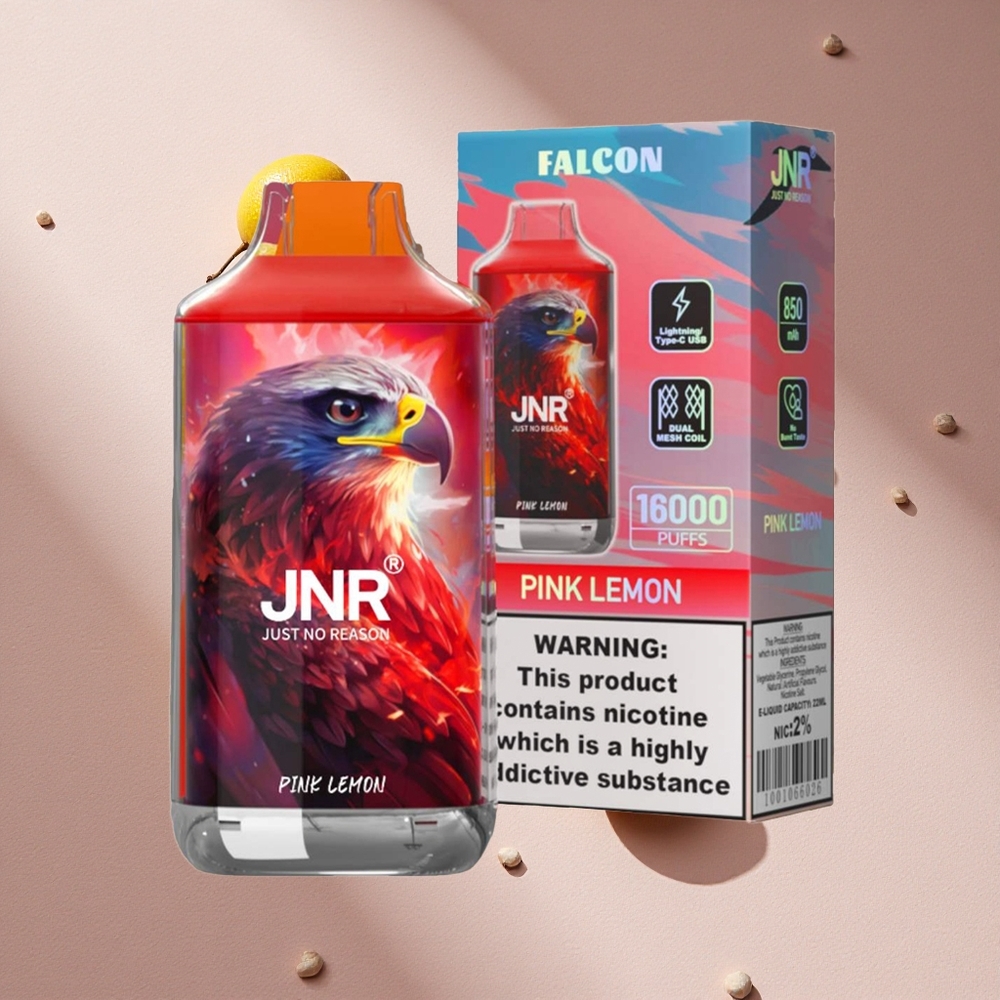 JNR Falcon 16000 Puffs Vape Limón Rosa 22ml Argentina wholesale