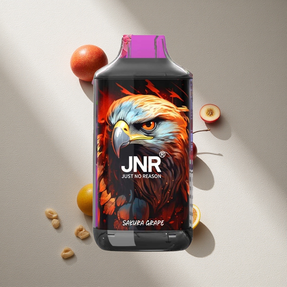 JNR Falcon 16000 Puffs Vape Sakura Uva 22ml Pantalla LED Inteligente Argentina wholesale