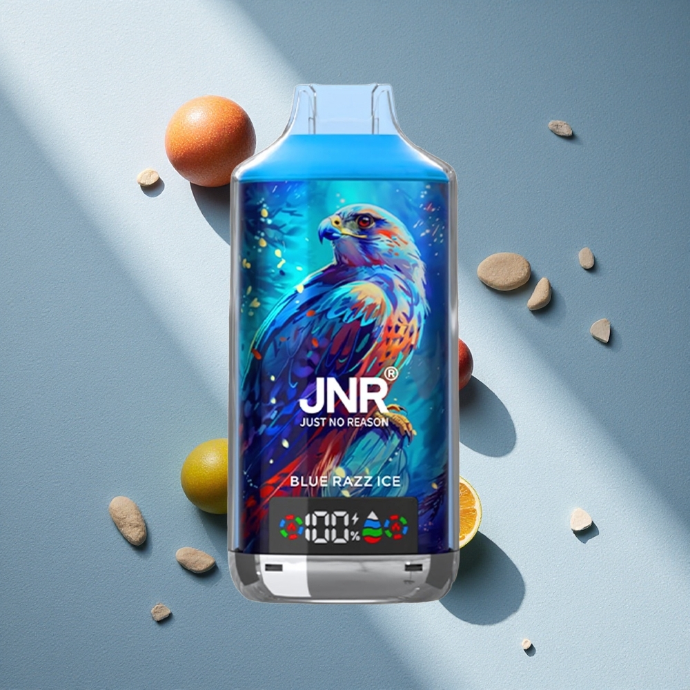 JNR Falcon X 18000 Puffs Vape Azul Frambuesa Helada con Pantalla Digital y Carga Rápida Tipo-C Argentina wholesale