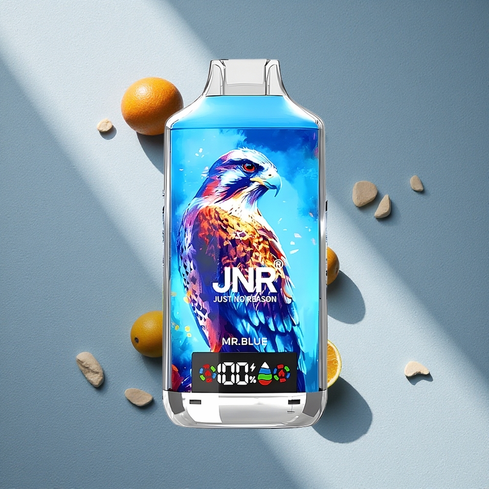 JNR Falcon X 18000 Puffs Vape Azul con Pantalla Digital y Carga Rápida Type-C Argentina wholesale