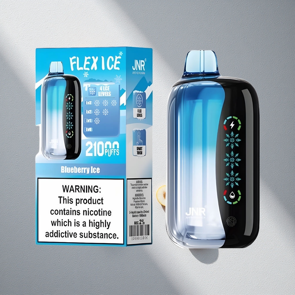 JNR Flex Ice 21000 Puffs Vape Desechable Arándano Helado con Pantalla Táctil y 26ml de E-líquido Argentina wholesale