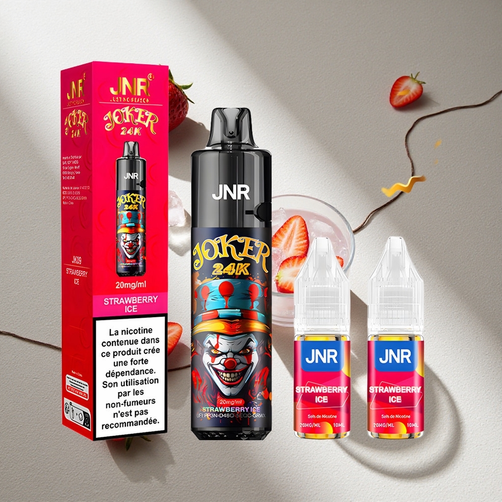 JNR Joker 24K Puffs Fresa Hielo Pod Recargable 2+10ml Argentina wholesale