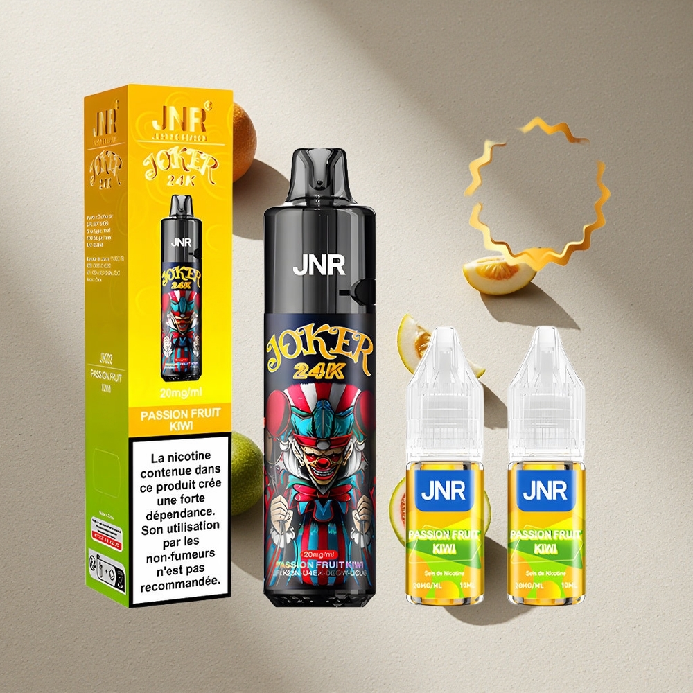JNR Joker 24K Puffs Maracuyá Kiwi Recargable 10ml 800mAh Argentina wholesale