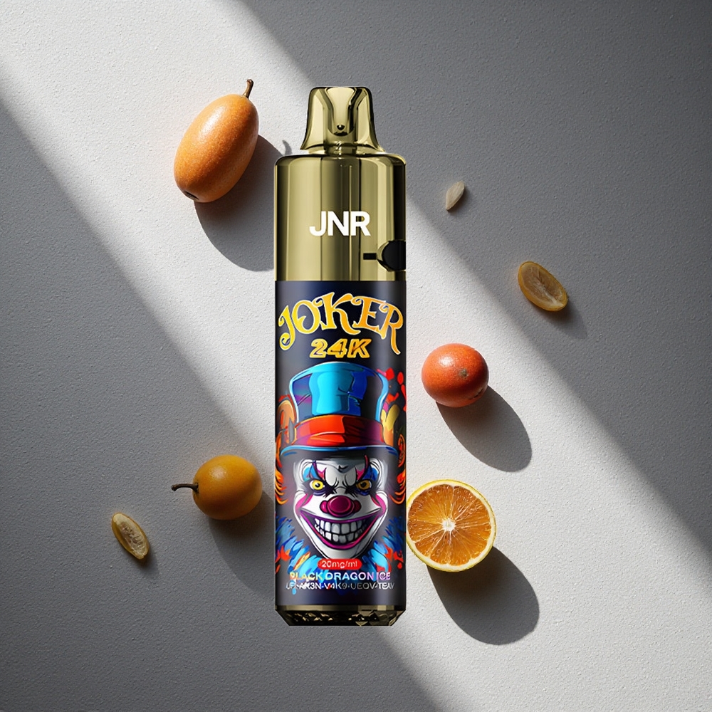 JNR Joker 24K Puffs Vape Desechable Dragón Negro Hielo con 800mAh Batería y 2% Nicotina Argentina wholesale