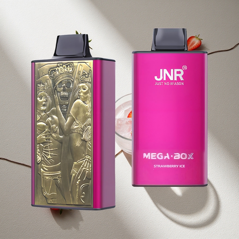 JNR Mega Box 25000 Puffs Fresa Hielo Vape Desechable 30ml Capacidad Argentina wholesale