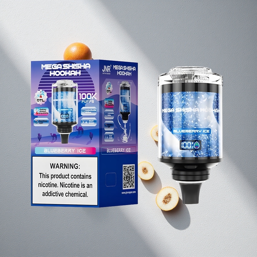 JNR Mega Shisha Hookah 100K Arándano Hielo Pantalla Inteligente Argentina wholesale