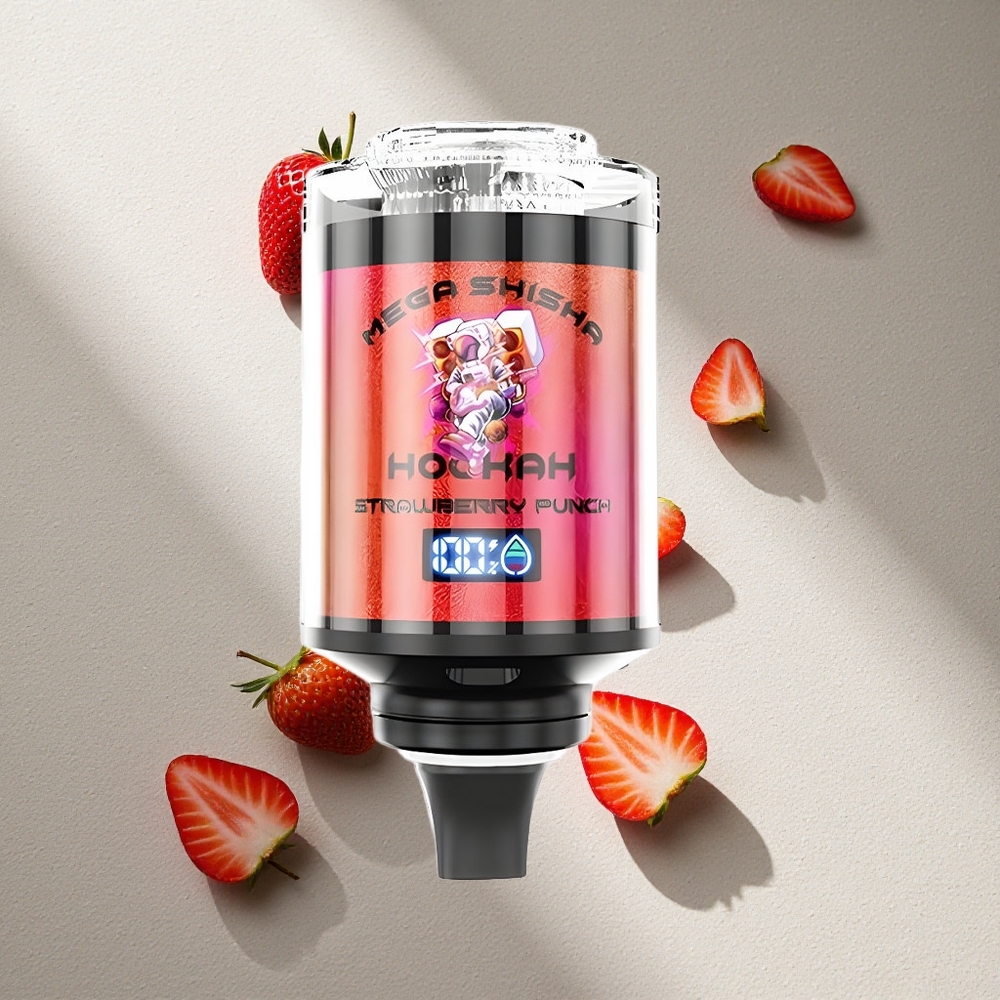 JNR Mega Shisha Hookah 100K Fresa Punch Pantalla Inteligente Argentina wholesale