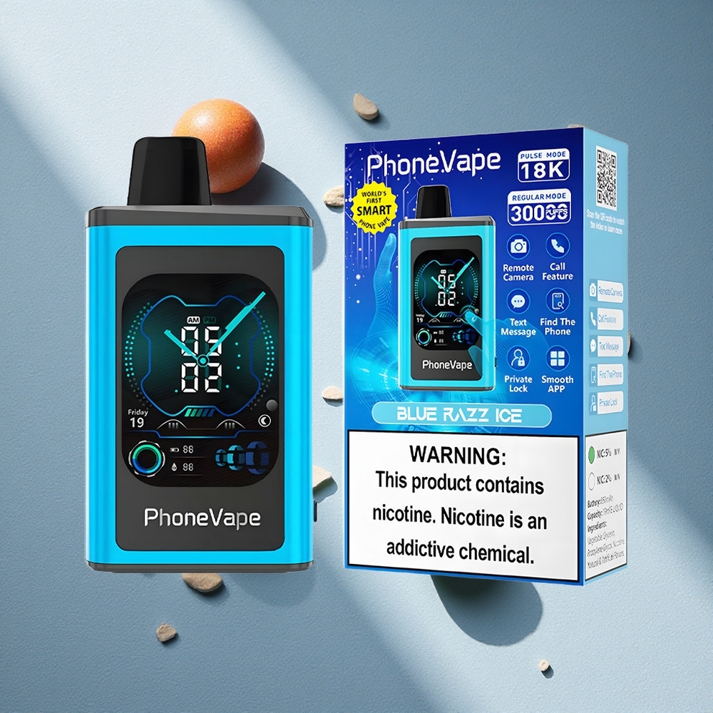 JNR PhoneVape 30000 Puffs Azul Frambuesa Hielo Batería Recargable 850mAh Argentina wholesale