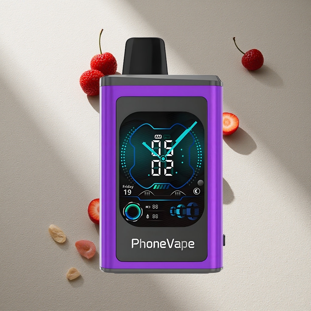 JNR PhoneVape 30000 Puffs Cereza Fresa Frambuesa Pantalla Completa Argentina wholesale