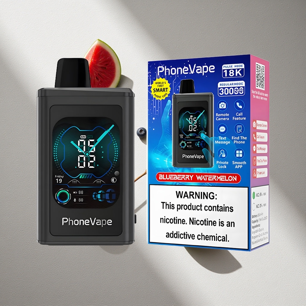 JNR PhoneVape 30000 Puffs Vape Desechable Arándano Sandía Pantalla Completa Argentina wholesale