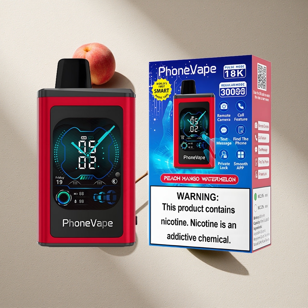 JNR PhoneVape 30000 Puffs Vape Desechable Durazno Mango Sandía Pantalla Completa Argentina wholesale