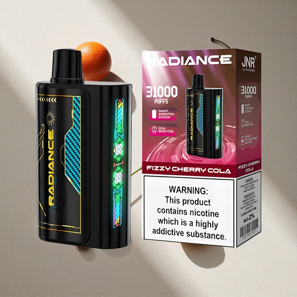 JNR Radiance 31000 Puffs Fizzy Cereza Cola Pantalla Inteligente Argentina wholesale