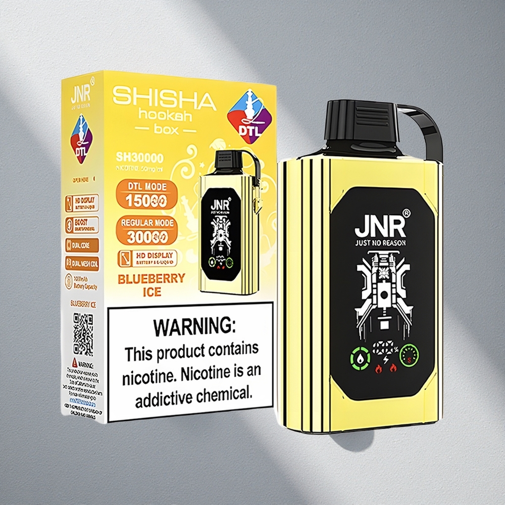 JNR Shisha Hookah Box 20500 Puffs Dispositivo Vapeador Sabor Arándano Helado con Pantalla HD y Batería 1000mAh Argentina wholesale