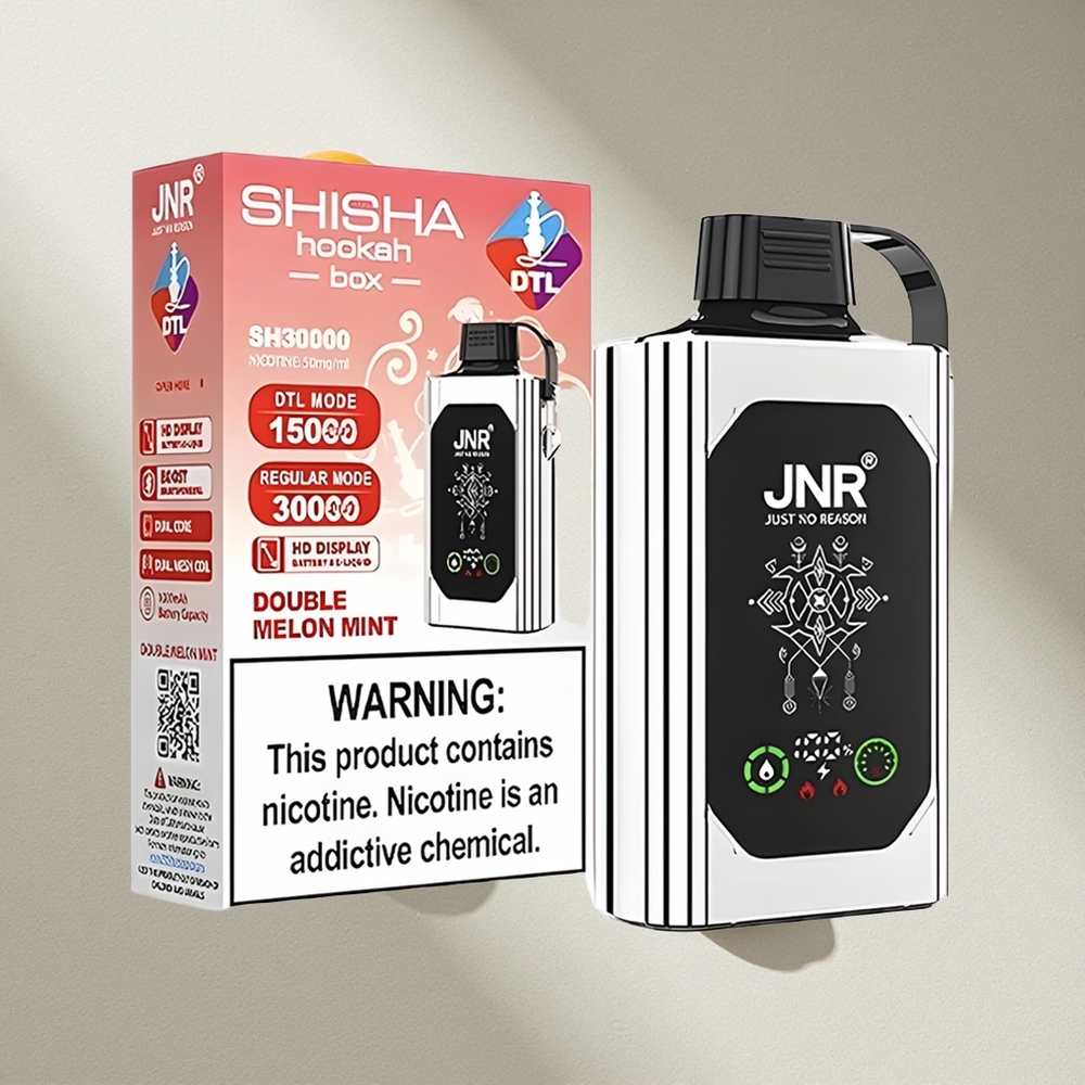JNR Shisha Hookah Box 20500 Puffs Doble Melón Menta Pantalla HD Carga Rápida Type-C Argentina wholesale