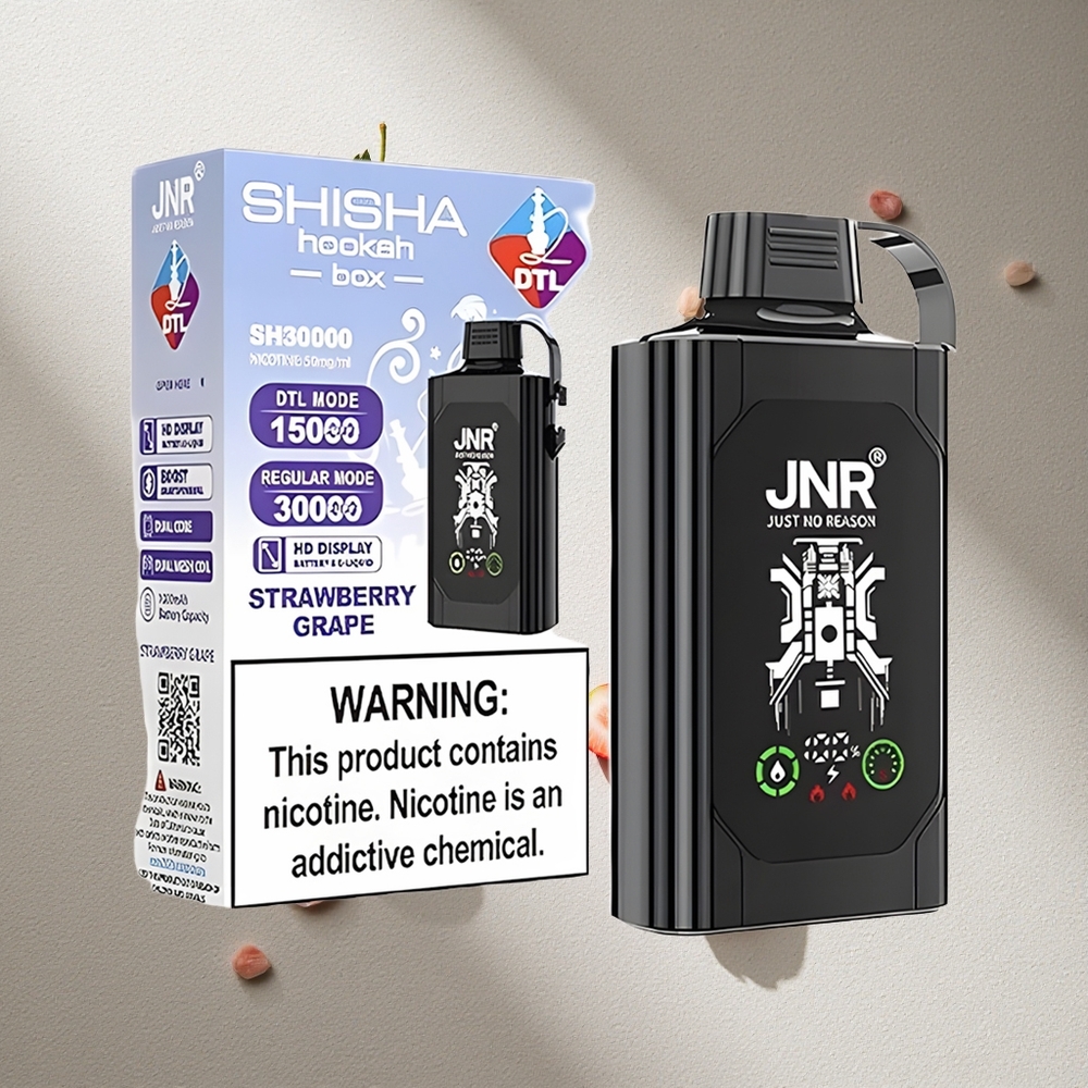 JNR Shisha Hookah Box 20500 Puffs Fresa Uva Pantalla HD Carga Rápida Type-C Argentina wholesale