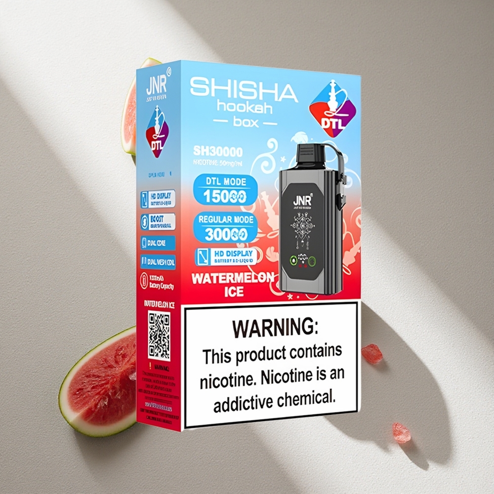JNR Shisha Hookah Box 20500 Puffs Vape Sandía Hielo Pantalla HD Argentina wholesale