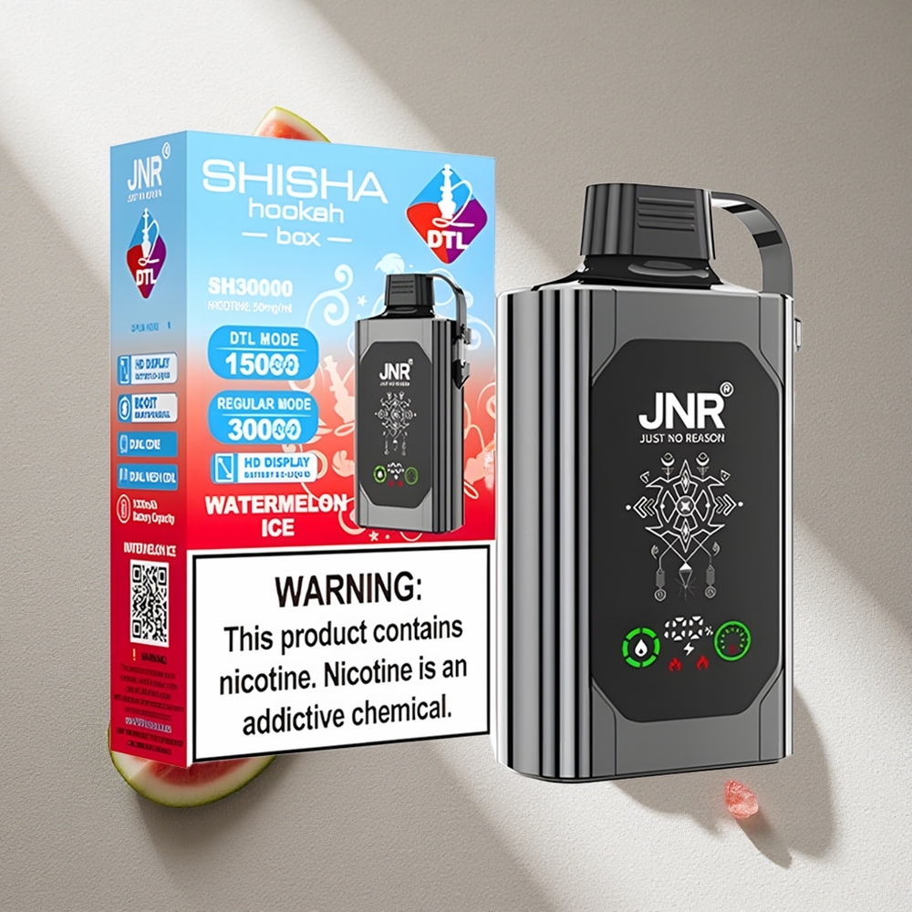 JNR Shisha Hookah Box 20500 Puffs Vape Sandía Hielo Pantalla HD Argentina wholesale