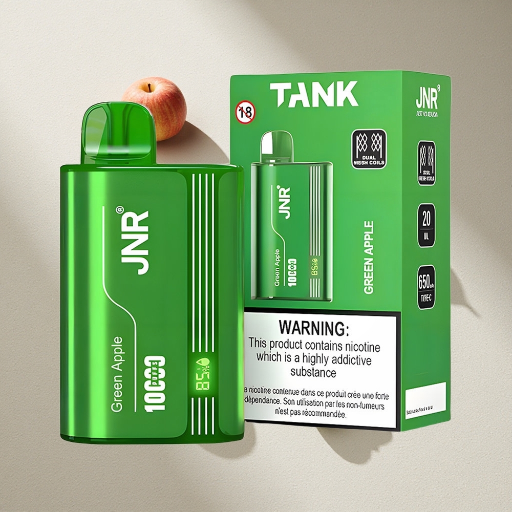 JNR Tank 10000 Puffs Manzana Verde Durazno Pera Pantalla Digital Argentina wholesale